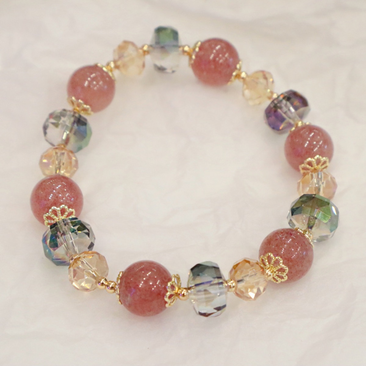Garden Candy Crystal Bracelet close bead detail thumbnail