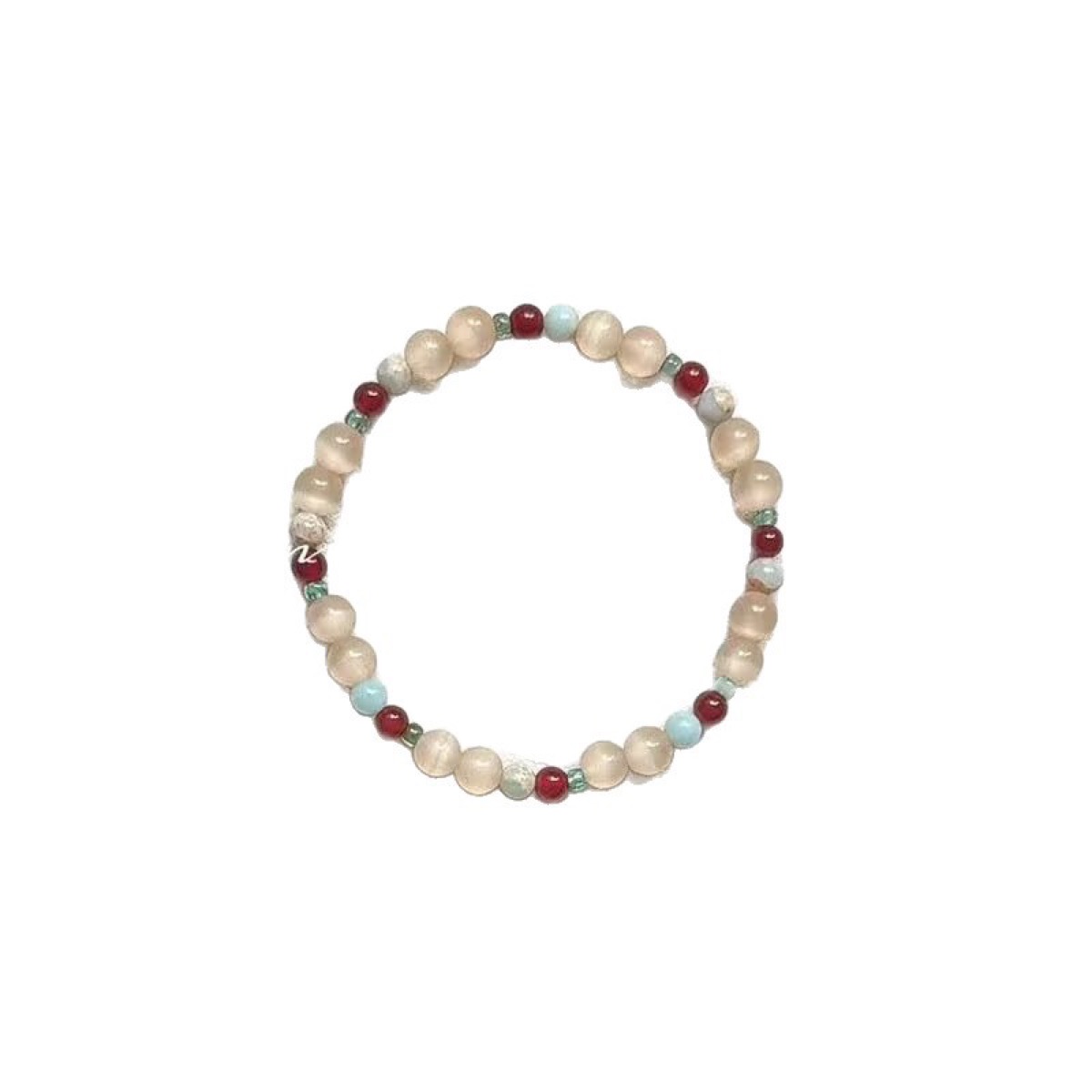 Sage Cloud Shell Stone Bracelet