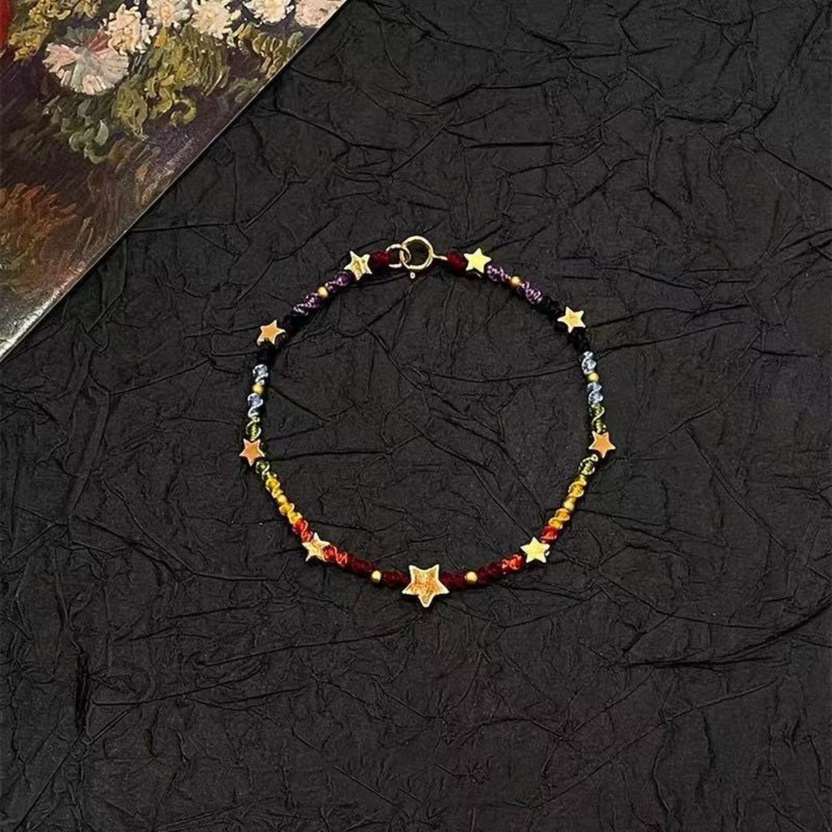 Starlit Cord Bracelet flat lay detail thumbnail